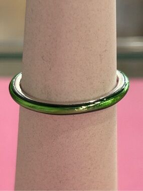 RETIRED Pandora ME Green Ring